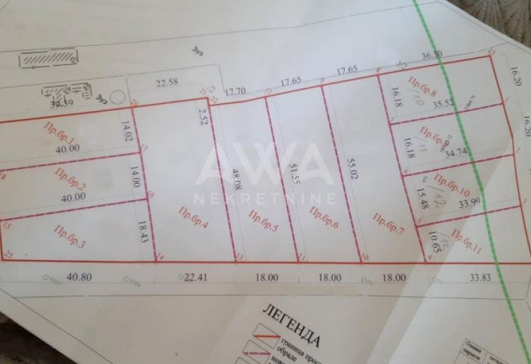 Sombor, Plac, 1002 m2
